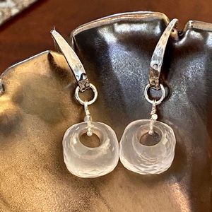 💎 Gorgeous Quartz Sterling earrings